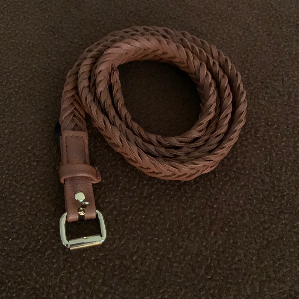 H & M Braided Skinny Belt NWOT